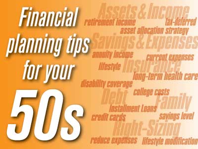 Financial planning tips for your fifties